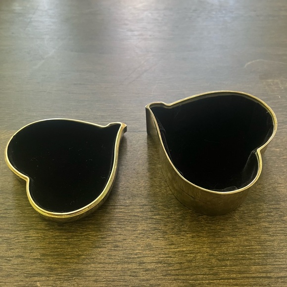 THINGS REMEMBERED Heart Shaped Jewelry Box Trinket Silverplate - Picture 5 of 7